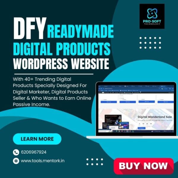 DFY Digital Product Readymade Wordpress Website Store Setup